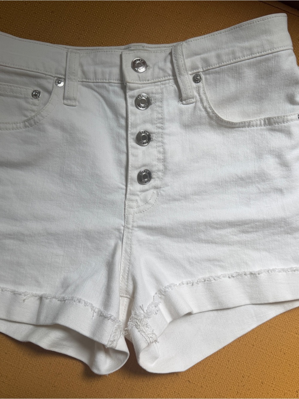 J. Crew High-Rise Button-Fly Denim Shorts